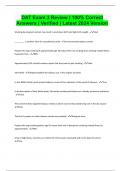 DAT Exam 3 Review &vert; 100&percnt; Correct Answers &vert; Verified &vert; Latest 2024 Version