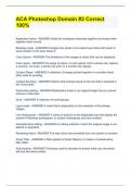 ACA Photoshop Domain &num;3 Correct 100&percnt;