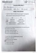 Economics 0455 Multiple choice Test (Exam style)