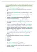 Anatomy and Physiology OpenStax Exam with Complete Questions and Answers..