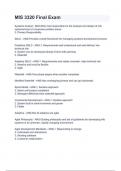 MIS 3320 Final Exam with 100&percnt; Correct Answers