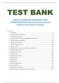 TEST BANK FOR  NUR 631 ADVANCED PHYSIOLOGY AND PATHOPHYSIOLOGY Questions with Complete solutions&vert; 28 Complete Versions