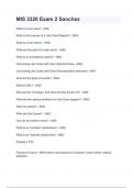 MIS 3320 Exam 2 Sanchez with 100&percnt; Correct Answers