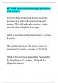 MT AAB Immunohematology questions and answrs