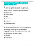 Nervous System Practice Test with 100&percnt; correct answers 2024