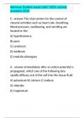 Nervous System exam with 100&percnt; correct answers 2024