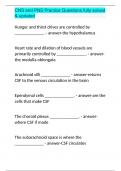 CNS and PNS Practice Questions fully solved & updated