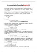 Quadratic formula - Rules and examples