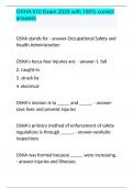 OSHA 510 Exam 2024 with 100% correct answers