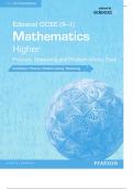 Edexcel GCSE (9–1) Mathematics Higher Practice, Reasoning and Problem-solving Book Confidence • Fluency • Problem-solving • Reasoning