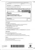 Pearson Edexcel International Advanced Level Physics International Advanced Level UNIT 6: Practical Skills in Physics II