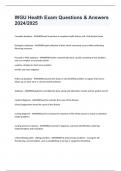 WGU Health Exam Questions & Answers 2024&sol;2025