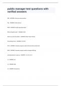 publix manager test questions with verified answers