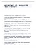 SERVICENOW CIS &ndash; HAM SOLVED 100&percnt; CORRECT&excl;&excl;