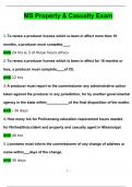MS Property & Casualty questions & Answers 2024 &lpar; A&plus; GRADED 100&percnt; VERIFIED&rpar;