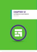 CHAPTER 12 ALTERNATIVE INVESTMENTS by Sean W. Gill, CFA