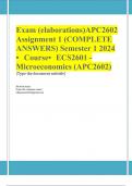 Exam &lpar;elaborations&rpar; APC2602 Assignment 1 &lpar;COMPLETE ANSWERS&rpar; Semester 1 2024  &bull;&Tab;Course &bull;&Tab;ECS2601 - Microeconomics &lpar;APC2602&rpar; &bull;&Tab;Institution &bull;&Tab;University Of South Africa &lpar;Unisa&rpar; &bull;&Tab;Book &bull;&Tab;The Political Economy of Africa APC2602 Assignment 1 &lpar;COMPLETE ANSWERS&rpar; 