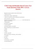 C236 Comp and Benefits End of Course Test Exam Questions With 100&percnt; Correct Answers
