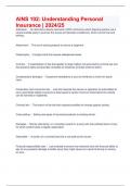 AINS 102&colon; Understanding Personal Insurance &vert; 2024&sol;25