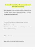 Newborn &lpar;Complicated&rpar; Exam Questions and Answers &vert; 100&percnt; Verified and Updated
