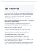 IBEC STUDY GUIDE LATEST UPDATED