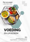 Plan van aanpak Voeding en Di&euml;tetiek 