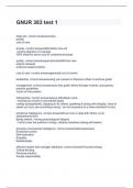 GNUR 383 test 1 with perfect answers 2024