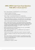 D002- SPED Court Cases Exam Questions With 100&percnt; Correct Answers