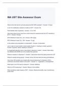 WA UST Site Assessor Exam with 100% correct Answers 