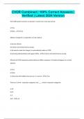 CVOR Combined &vert; 100&percnt; Correct Answers &vert;  Verified &vert; Latest 2024 Version