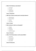 ATI PHARMACOLOGY 2024 PROCTORED EXAM - STUDY GUIDE Pharmacology Final Exam Questions