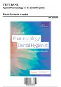 Test Bank for Applied Pharmacology for the Dental Hygienist, 8th Edition by Haveles, 9780323595391, Covering Chapters 1-26 | Includes Rationales