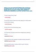 WGU C165 OA EXAM INTERGRATED PHYSICAL SCIENCES OA 2025 ACTUAL EXAM QUESTION BANK WITH 220 QUESTIONS AND CORRECT ANSWERS GRADED A&plus;&sol;LATEST UPDATE 