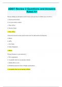 ABST Review 2 Questions and Answers Rated A&plus;
