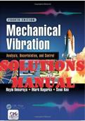  Mechanical Vibration&colon; Analysis&comma; Uncertainties&comma; and Control&comma; 4th Edition by Haym&comma; Mark&comma; Seon  SOLUTIONS MANUAL