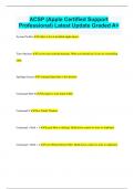 ACSP &lpar;Apple Certified Support Professional&rpar; Latest Update Graded A&plus;