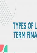 Types Of Lonf term Finance