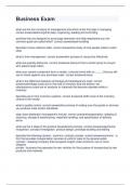 Business  Bundled Exams 2 with perfect answers 2024