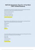 NUR 304 Assessment&colon; Eyes Ch&period; 16 Test Bank &lpar;100&percnt; Verified Solutions&rpar;