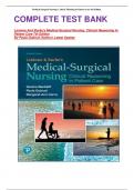COMPLETE TEST BANK    Lemone And Burke's Medical-Surgical Nursing: Clinical Reasoning In Patient Care 7th Edition By Paula Gubrud (Author) Latest Update 