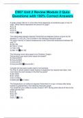 C957 Unit 2 Review Module 2 Quiz- Questions with 100&percnt; Correct Answers