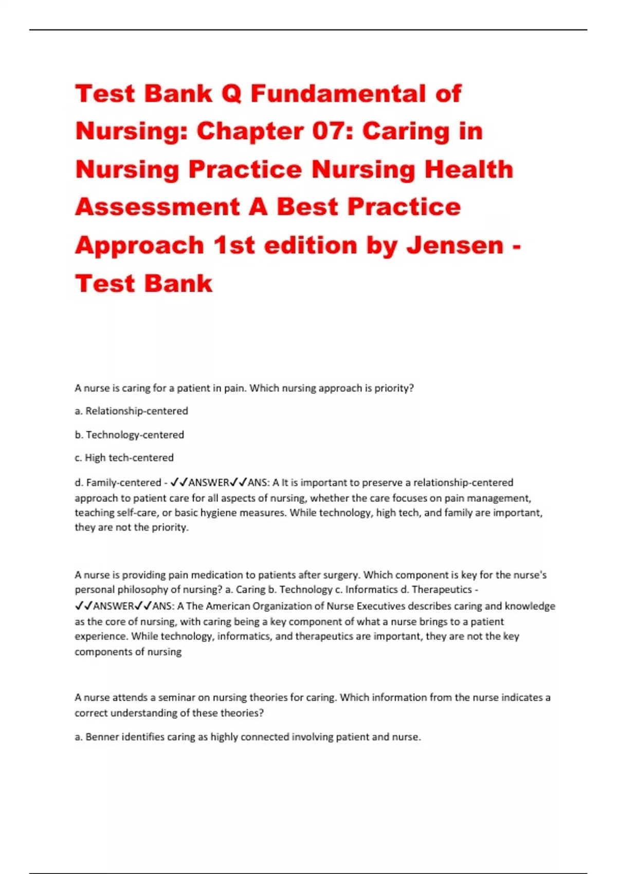 Nursing health Assessment Examz Questions with Answers 2024 Updates.pdf ...