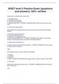 WSET level 2 Practice Exam &lpar;questions  and answers&rpar; 100&percnt; verified