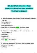 ISA - Certified Arborist Exam2024 Expected Questions and Answers (Verified by Expert)