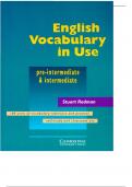 Cambridge English Vocabulary in Use Pre int