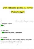 EVOC MPTC Exam Questions and Answers 2024 / 2025 | 100% Verified Answers