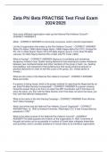 Zeta Phi Beta PRACTISE Test Final Exam  2024&sol;2025