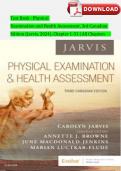 Test Bank Physical Examination and Health Assessment, 3rd Canadian Edition (Jarvis, 2024), Chapter 1-31 | All Chapters LATEST UPDATE 9781771721547