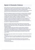 Opota 3&period;3 Domestic Violence&period; With complete solution