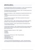 OPOTA SPO's With complete solution